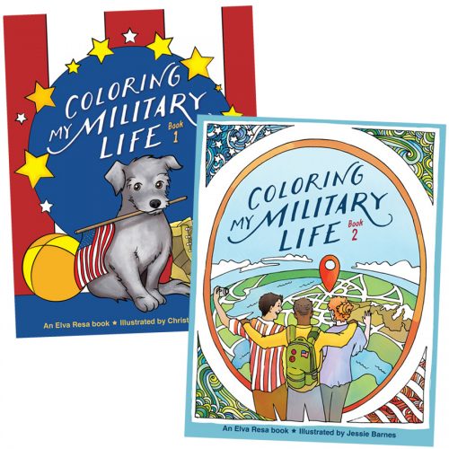 Coloring My Military Life books from Elva Resa Publishing