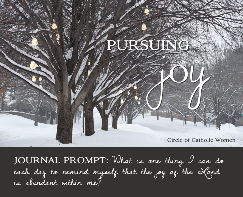 Pursuing Joy Lenten Journal Prompt: What is one thing I can do each day to remind myself that the joy of the Lord is abundant within me? 